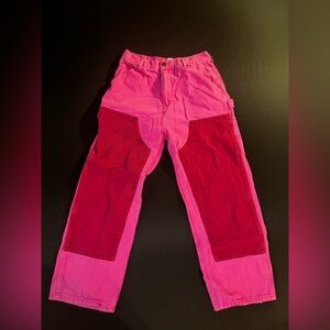 Womens Pink and Red Pants
